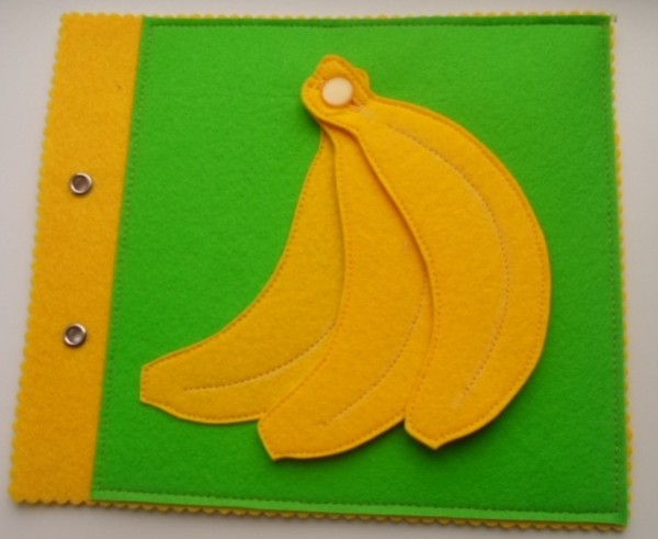 Книжка развивающая бананы
