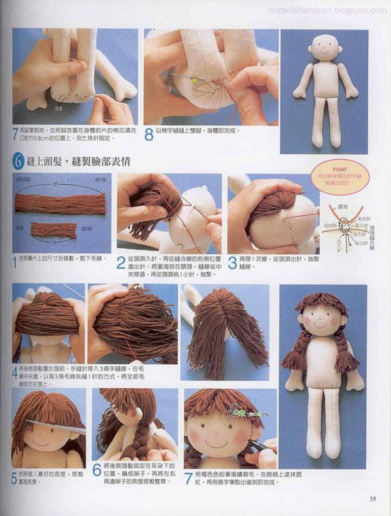 Кукла из ткани поэтапно
